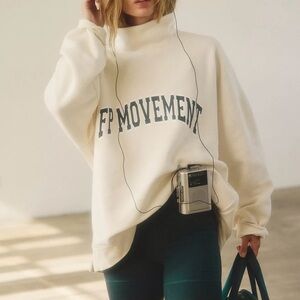 FP Movement by Free People Cream Sweatshirt Set